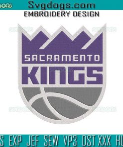 Sacramento Kings Embroidery Design File, Sacramento Kings Logo NBA Embroidery Design File