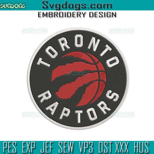 Toronto Raptors Embroidery Design File, Basketball Embroidery Design File