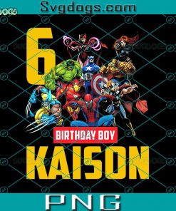 Avengers Superhero Birthday PNG, Kids Toddler Birthday PNG, Birthday Gift For Son Daughter PNG