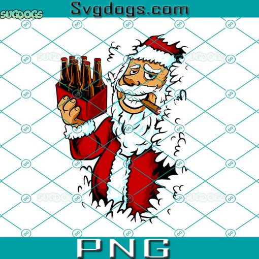 Santa With Beer PNG, Christmas In July Santa Ho Ho Hold My Beer Drinking Party PNG, Santa Claus PNG