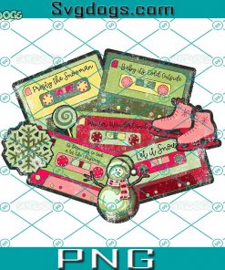 Christmas Music Cassette Tapes PNG, Christmas Music PNG, Retro Christmas PNG