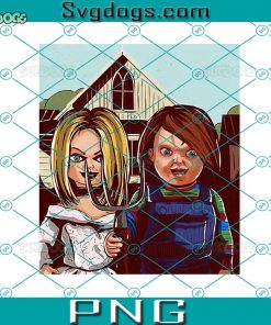 American Chucky By The Brothers PNG, Chucky And Tiffany PNG, Halloween PNG