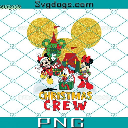 Christmas Crew With Cartoon Characters PNG, Christmas 2022 PNG, Mickey Donald Christmas PNG