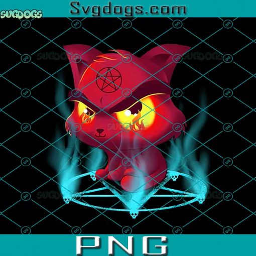 Devil’s Cat PNG, Fire Cat PNG, Red Cat PNG