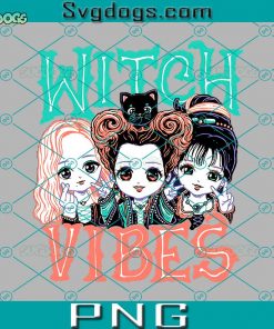 Cute Witch Vibes PNG, Halloween PNG, Cute Halloween PNG