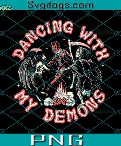 Dancing With My Demons PNG, Music PNG, Halloween PNG