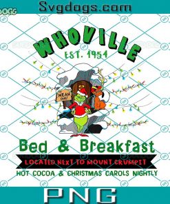 Whoville Bed And Breakfast PNG, Grinch PNG, Family Christmas PNG