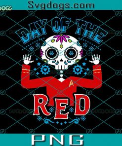 Day Of The Red PNG, Skull PNG, Funny Halloween PNG