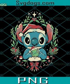 Stich Chrsitmas PNG, Ohana Gift Cute PNG, Christmas Experiment PNG, Cute Alien Cartoon Xmas Gift PNG
