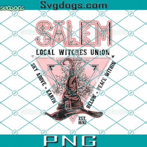 Salem Local Witches Union PNG, Witches PNG, Halloween PNG