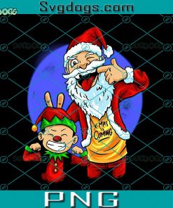 Santa Xmas Is Coming PNG, Christmas Cartoon Hand Drawn Santas Gift Is Coming PNG, Friend With Love PNG