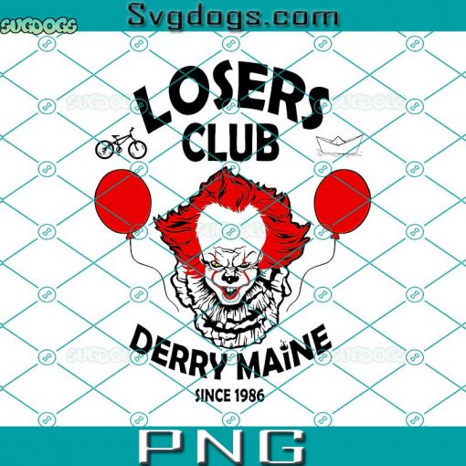 Pennywise The Losers Club PNG, Derry Maine Since 1986 PNG, Pennywise PNG