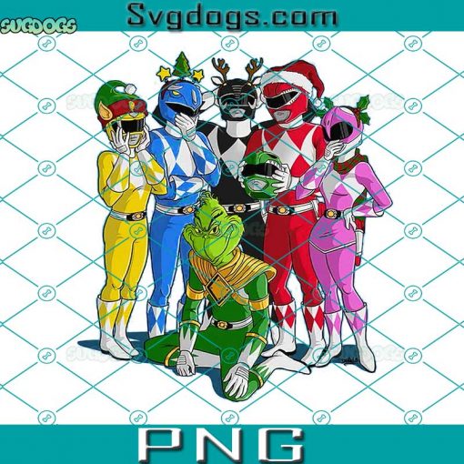 Grinch Rangers Christmas PNG, Super Christmas PNG, Grinch Christmas PNG