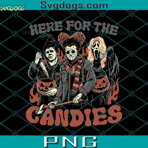 Here For The Candies PNG, Jason, Scream, Michael PNG, Halloween PNG