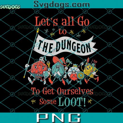 Let’s Go To The Dungeon PNG, Vintage Cartoon Fantasy PNG, Dungeons And Dragons PNG, Dungeon Master PNG