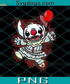 Pennywise Stitch Parody PNG, Stitch Halloween Pennywise PNG, Pennywise Stitch PNG