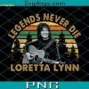 Loretta Lynn  70s Style Country PNG, Loretta Lynn PNG, Loretta Lynn Thank You For The Memories PNG