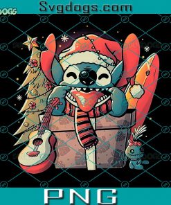 Ohana Gift Cute PNG, Christmas Experiment PNG, Stich Chrsitmas PNG