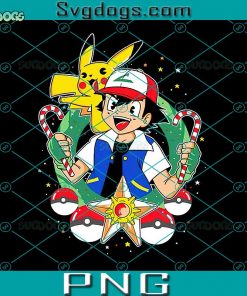 Pokemon Christmas PNG, Pokemon Pikachu Christmas PNG