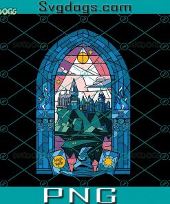 Stained Glass Castle PNG, Stained Glass PNG