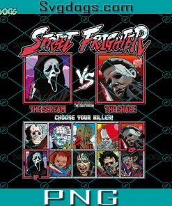 Street Frighter PNG, Scream Halloween PNG, The Shape PNG, Choose Your Killer PNG