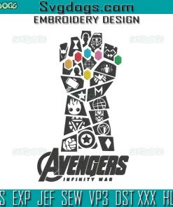 Avengers Infinity War Embroidery Design File, Marvel Fans Embroidery Design File, Thano Embroidery Design File