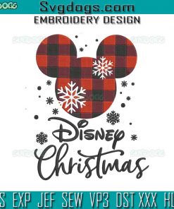 Disney Christmas Embroidery Design File, Mickey Christmas Embroidery Design File