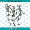 Funny Skeleton Dancing Merry Christmas PNG, Dancing Skeleton PNG, Christmas Skeleton PNG