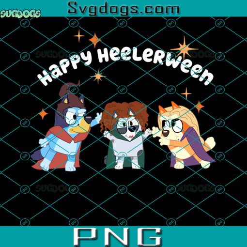 Happy Heelerween PNG, Bluey Queens And Other Stories PNG, Bluey Halloween PNG