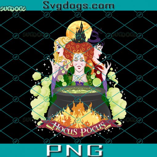 Hocus Pocus Poster PNG, Halloween PNG, Sanderson Sisters PNG