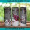 Arizona Cardinals 20oz Skinny Tumbler Template PNG, Arizona Football Tumbler PNG File Digital Download