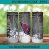 Arizona Cardinals Happy Holidays 20oz Skinny Tumbler Template PNG, Arizona Football Tumbler PNG File Digital Download