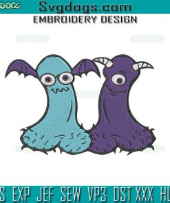 Monster Penis Embroidery Design File, Horror Penis Embroidery Design File