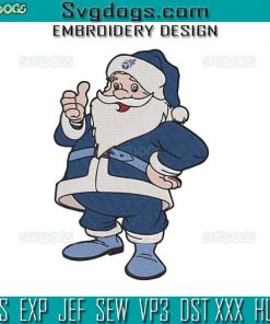 NFL Tennessee Titans Santa Embroidery Design File, Santa Christmas Embroidery Design File