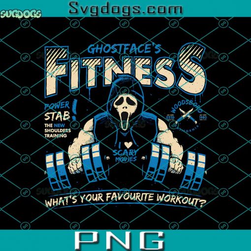 Ghostface’s Fitness PNG, What’s Your Favourite Workout PNG, Scream Ghostface PNG