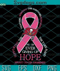 Tampa Bay Buccaneers Breast Cancer SVG, Tampa Bay Buccaneers SVG, Buccaneers Football SVG DXF EPS PNG