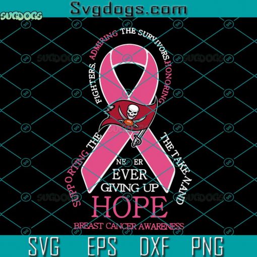 Tampa Bay Buccaneers Breast Cancer SVG, Tampa Bay Buccaneers SVG, Buccaneers Football SVG DXF EPS PNG