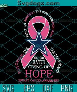 Dallas Cowboys Breast Cancer SVG, Dallas Cowboys SVG, Cowboys NFL Team SVG DXF EPS PNG