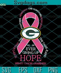 Green Bay Packer Breast Cancer SVG, NFL SVG, Green Bay Packer SVG DXF EPS PNG