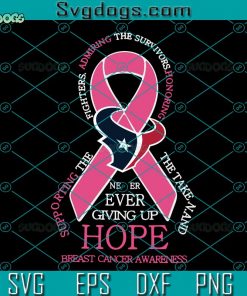 Houston Texans Breast Cancer SVG, Houston Texans Football SVG, NFL Football SVG DXF EPS PNG