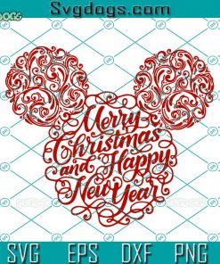 Merry Christmas And Happy New Year Svg, Merry Christmas 2021 Svg, Happy New Year Svg