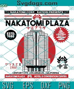 Nakatomi Plaza Christmas Party 1988 SVG, Merry Christmas 1988 SVG, Nakatomi Plaza SVG DXF EPS PNG