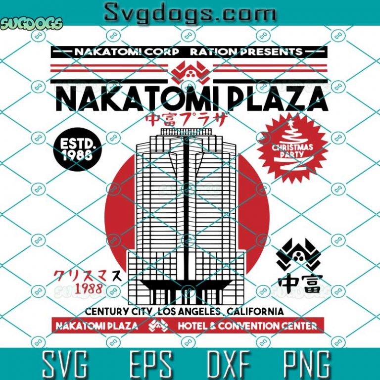 Nakatomi Plaza Christmas Party 1988 SVG, Merry Christmas 1988 SVG