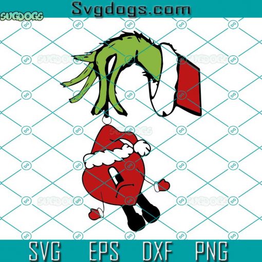 Grinch Hand Bad Bunny SVG, Bad Bunny Christmas SVG, Un Navidad Sin Ti SVG PNG EPS DXF