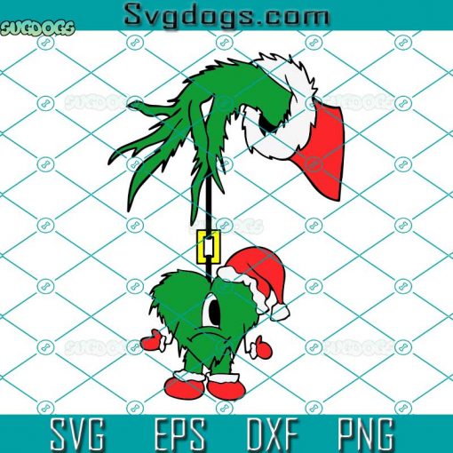 Grinch Hand Benito Christmas SVG, Sin Ti SVG, Bad Bunny Heart SVG PNG EPS DXF