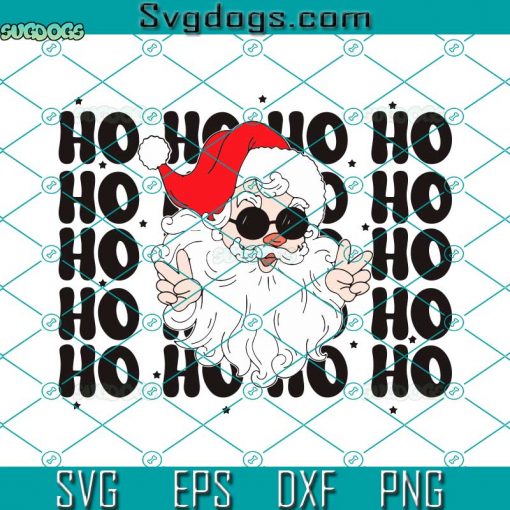 Ho Ho Ho Cute Santa Claus Christmas SVG, Santa Saying Ho Ho Ho SVG, Santa Christmas SVG PNG EPS DXF