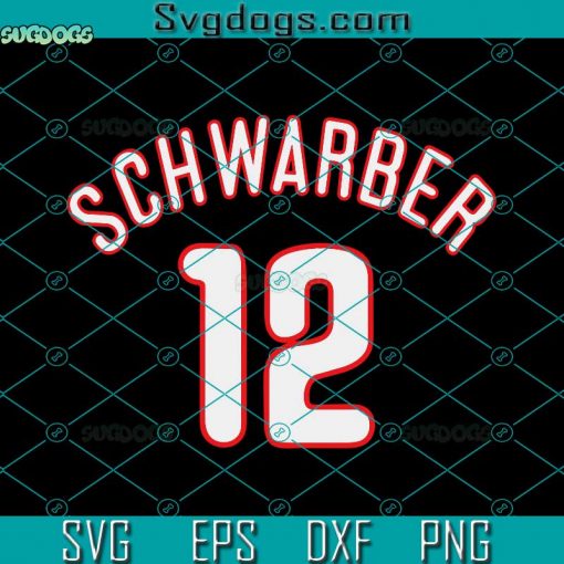 Baseball Phillie Schwarber SVG, Philadelphia Baseball SVG, Schwarber 12 SVG PNG EPS DXF