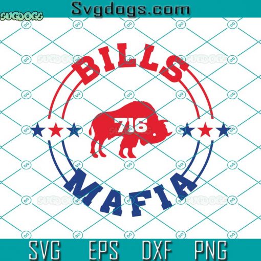 716 Mafia Stars SVG, Bills Mafia SVG, Buffalo football SVG DXF EPS PNG