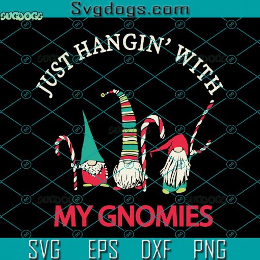 Hanging With My Gnomies SVG, Ugly Christmas Sweater SVG, Santa Gnome SVG Buffalo Plaid Christmas SVG, Holiday Gnomes SVG, Christmas Gnomes SVG PNG EPS DXF