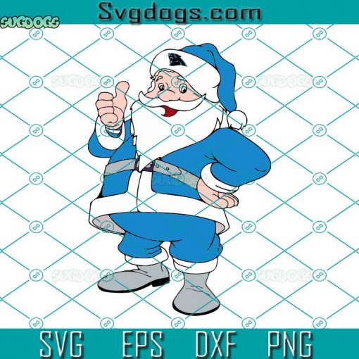 NFL Carolina Panthers SVG, Santa Christmas SVG, NFL Christmas SVG DXF EPS PNG